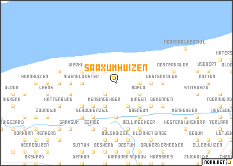 map of Saaxumhuizen