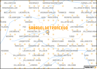 map of Sabadel de Troncedo