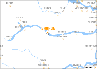 map of Sabade