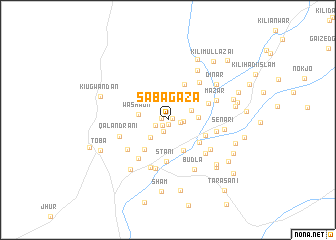 map of Sabāgaza