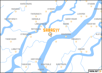 map of Sabagyi