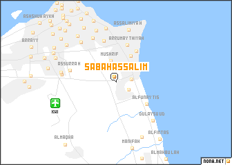 map of Şabāḩ as Sālim