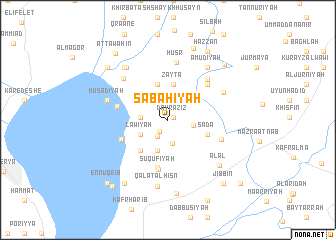 map of Şabāḩīyah