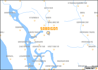 map of Sabāigon