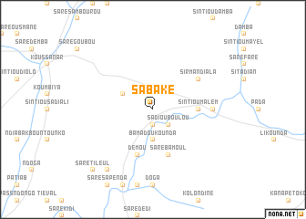 map of Sabaké