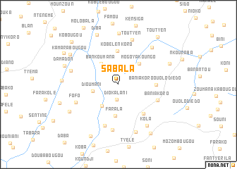 map of Sabala