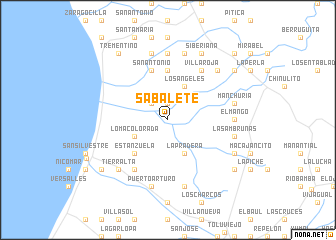 map of Sabalete