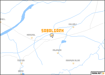 map of Sabalgarh