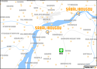 map of Sabalibougou