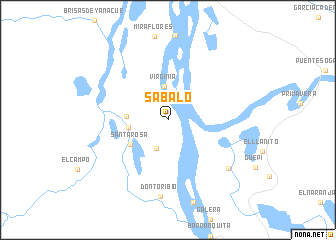 map of Sábalo