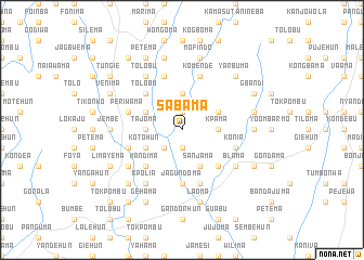 map of Sabama