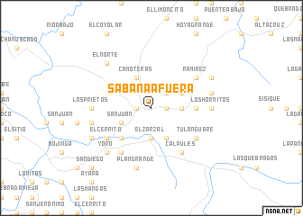 map of Sabana Afuera