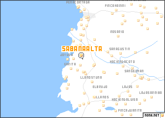 map of Sabana Alta