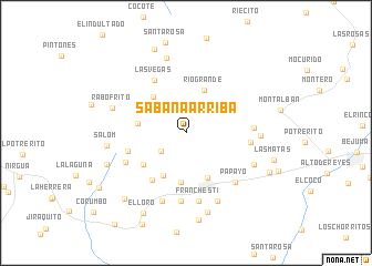 map of Sabana Arriba