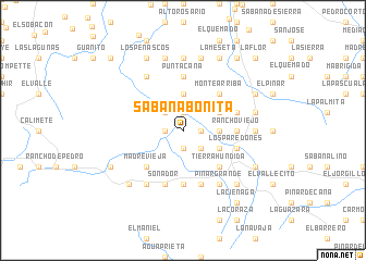 map of Sabana Bonita