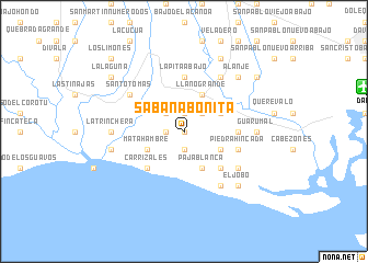 map of Sabana Bonita