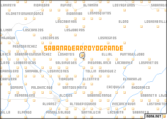 map of Sabana de Arroyo Grande