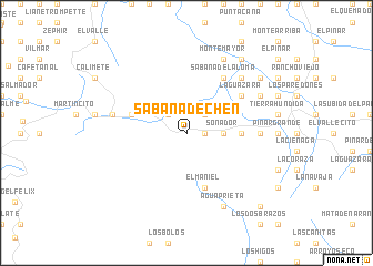map of Sabana de Chen