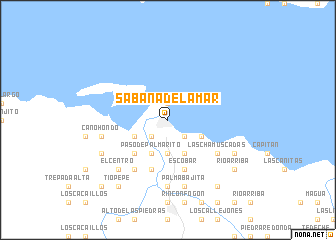 map of Sabana de La Mar