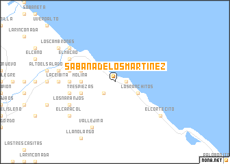 map of Sabana de los Martínez