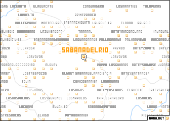 map of Sabana del Río