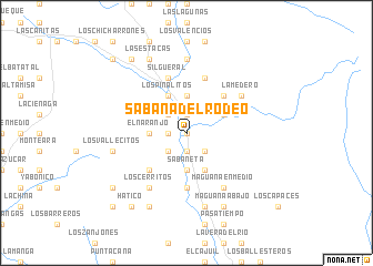 map of Sabana del Rodeo