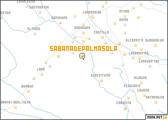 map of Sabana de Palma Sola