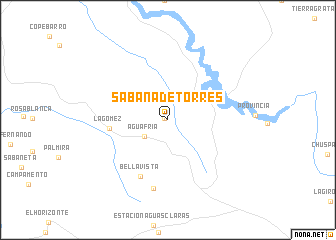 map of Sabana de Torres