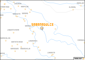 map of Sabana Dulce