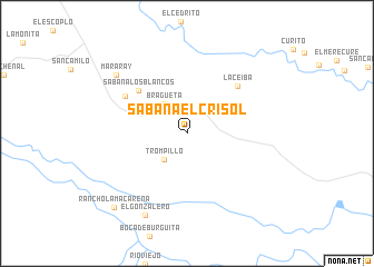 map of Sabana El Crisol