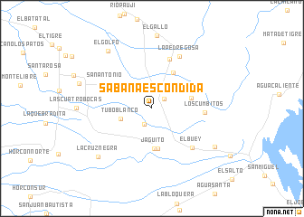 map of Sabana Escondida