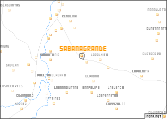 map of Sabana Grande