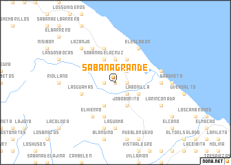 map of Sabana Grande