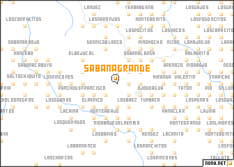 map of Sabana Grande