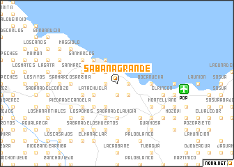 map of Sabana Grande