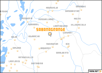 map of Sabanagrande