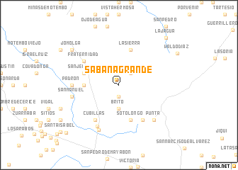 map of Sabana Grande