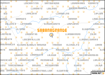 map of Sabana Grande