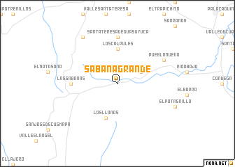 map of Sabana Grande