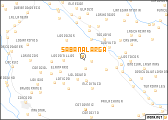 map of Sabana Larga