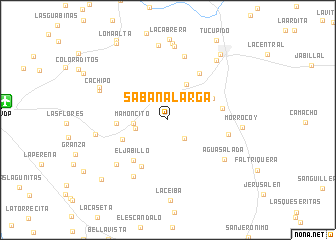 map of Sabana Larga