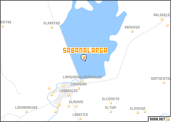 map of Sabana Larga