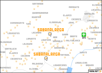 map of Sabana Larga