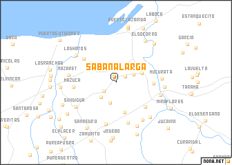 map of Sabana Larga