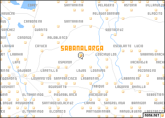 map of Sabana Larga