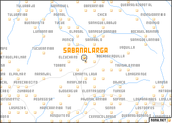 map of Sabana Larga