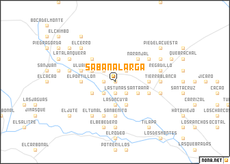 map of Sabana Larga