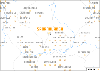 map of Sabana Larga