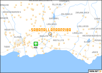 map of Sabana Llana Arriba