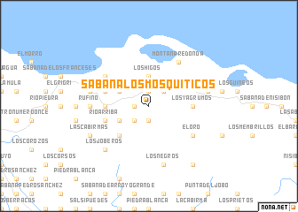 map of Sabana Los Mosquiticos